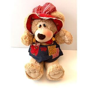 Cuddlin' Country Bears Plush MARY LOUISE Marchon Teddy Stuffed 19" 1985